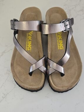 Viking Metallic Pewter Women's Sandals